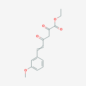 molecular formula C15H16O5 B14324872 Ethyl 6-(3-methoxyphenyl)-2,4-dioxohex-5-enoate CAS No. 112080-13-4