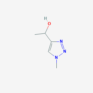 molecular formula C5H9N3O B1432488 1-(1-甲基-1H-1,2,3-三唑-4-基)乙醇 CAS No. 1022093-96-4