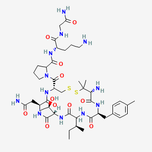 Oxytocin, pen(1)-(4-mephe)(2)-thr(4)-orn(8)-