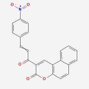 2-[3-(4-Nitrophenyl)acryloyl]-3H-naphtho[2,1-b]pyran-3-one