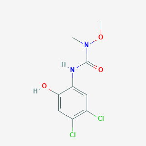 molecular formula C9H10Cl2N2O3 B14324977 N'-(4,5-Dichloro-2-hydroxyphenyl)-N-methoxy-N-methylurea CAS No. 102636-54-4