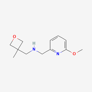 molecular formula C12H18N2O2 B1432498 [(6-Methoxypyridin-2-yl)methyl][(3-methyloxetan-3-yl)methyl]amine CAS No. 1521472-74-1
