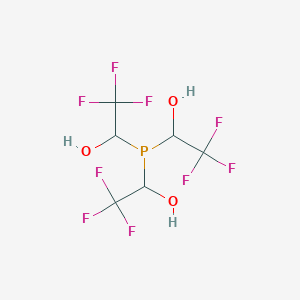 molecular formula C6H6F9O3P B14324998 1,1',1''-Phosphanetriyltris(2,2,2-trifluoroethan-1-ol) CAS No. 105149-94-8