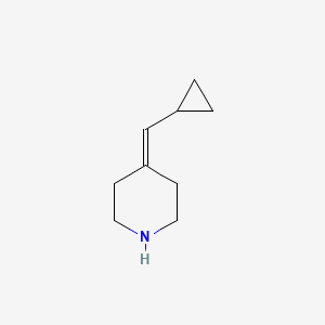 molecular formula C9H15N B1432508 4-(Cyclopropylmethylidene)piperidine CAS No. 1540927-14-7