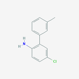 molecular formula C13H12ClN B1432513 4-氯-2-(3-甲基苯基)苯胺 CAS No. 1429791-76-3