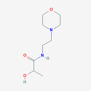 molecular formula C9H18N2O3 B1432516 2-羟基-N-[2-(吗啉-4-基)乙基]丙酰胺 CAS No. 1267877-81-5