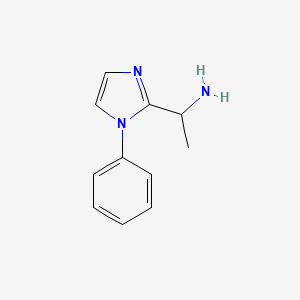 1-(1-phenyl-1H-imidazol-2-yl)ethan-1-amine