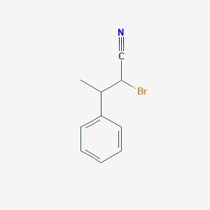 molecular formula C10H10BrN B1432528 2-bromo-3-phenylbutanenitrile, Mixture of diastereomers CAS No. 1018986-05-4