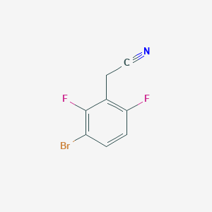 molecular formula C8H4BrF2N B1432532 2-(3-溴-2,6-二氟苯基)乙腈 CAS No. 1516081-14-3