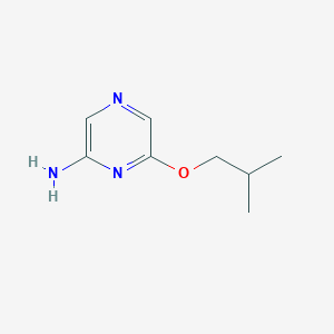 molecular formula C8H13N3O B1432539 6-(2-甲基丙氧基)吡嗪-2-胺 CAS No. 1509537-97-6