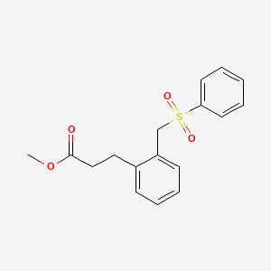 Methyl 3-{2-[(benzenesulfonyl)methyl]phenyl}propanoate