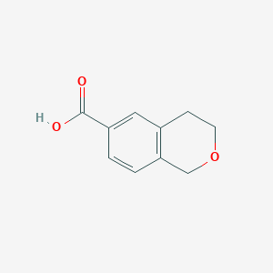 molecular formula C10H10O3 B1432543 3,4-二氢-1H-2-苯并吡喃-6-羧酸 CAS No. 933726-72-8