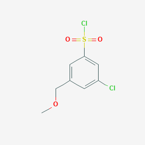 molecular formula C8H8Cl2O3S B1432545 3-Chloro-5-(methoxymethyl)benzene-1-sulfonyl chloride CAS No. 1549060-12-9