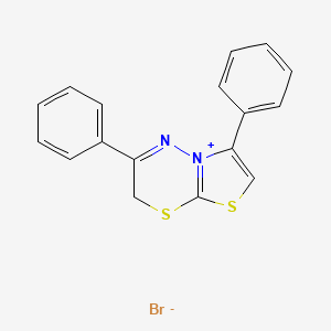 3,6-Diphenyl-7H-[1,3]thiazolo[2,3-b][1,3,4]thiadiazin-4-ium bromide