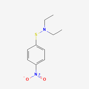 molecular formula C10H14N2O2S B14325482 Benzenesulfenamide, N,N-diethyl-4-nitro- CAS No. 112128-60-6