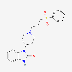 2-Benzimidazolinone, 1-(1-(3-phenylsulfonylpropyl)-4-piperidyl)-