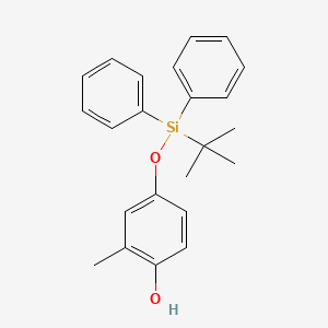 4-{[tert-Butyl(diphenyl)silyl]oxy}-2-methylphenol