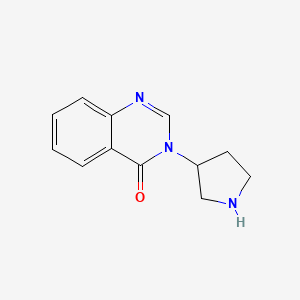 molecular formula C12H13N3O B1432557 3-(pyrrolidin-3-yl)quinazolin-4(3H)-one CAS No. 1523253-48-6