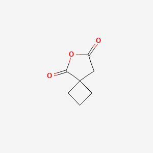 molecular formula C7H8O3 B1432560 6-氧代螺[3.4]辛烷-5,7-二酮 CAS No. 1520618-98-7