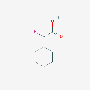 molecular formula C8H13FO2 B1432561 2-Cyclohexyl-2-fluoroacetic acid CAS No. 1508530-42-4