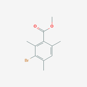molecular formula C11H13BrO2 B1432562 Methyl 3-bromo-2,4,6-trimethylbenzoate CAS No. 26584-20-3