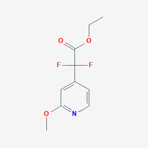 molecular formula C10H11F2NO3 B1432567 Ethyl 2,2-difluoro-2-(2-methoxypyridin-4-yl)acetate CAS No. 1546848-14-9