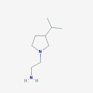 molecular formula C9H20N2 B1432570 2-(3-Isopropyl-1-pyrrolidinyl)ethylamine CAS No. 34971-74-9