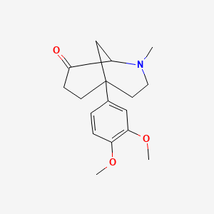 5-(3,4-Dimethoxyphenyl)-2-methyl-2-azabicyclo[3.3.1]nonan-8-one