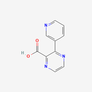 molecular formula C10H7N3O2 B1432573 3-(Pyridin-3-yl)pyrazine-2-carboxylic acid CAS No. 1538503-07-9
