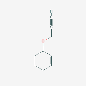 molecular formula C9H12O B14325733 Cyclohexene, 3-(2-propynyloxy)- CAS No. 104526-37-6