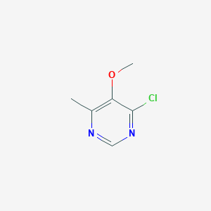 molecular formula C6H7ClN2O B1432576 4-Chloro-5-methoxy-6-methylpyrimidine CAS No. 1739-60-2