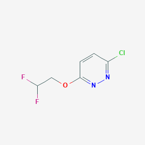 molecular formula C6H5ClF2N2O B1432579 3-Chloro-6-(2,2-difluoroethoxy)pyridazine CAS No. 1558385-64-0
