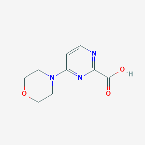 molecular formula C9H11N3O3 B1432587 4-吗啉并嘧啶-2-羧酸 CAS No. 1557920-92-9