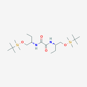 molecular formula C22H48N2O4Si2 B143259 N,N'-双[(S)-1-(叔丁基二甲基硅氧基甲基)丙基]乙二酰胺 CAS No. 909567-52-8