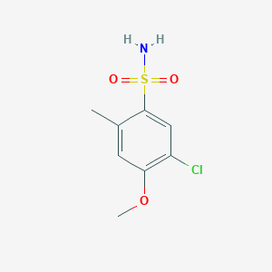 molecular formula C8H10ClNO3S B1432590 5-氯-4-甲氧基-2-甲苯磺酰胺 CAS No. 1368892-59-4