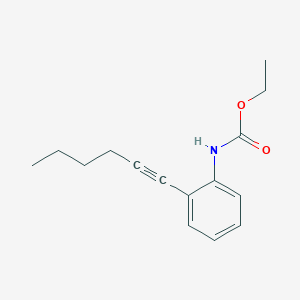 Carbamic acid, [2-(1-hexynyl)phenyl]-, ethyl ester