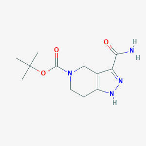 B1432593 tert-Butyl 3-carbamoyl-1,4,6,7-tetrahydro-5H-pyrazolo[4,3-c]pyridine-5-carboxylate CAS No. 1521278-83-0