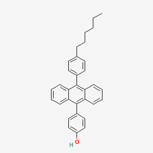 4-[10-(4-Hexylphenyl)anthracen-9-YL]phenol