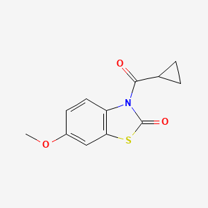 3-(Cyclopropanecarbonyl)-6-methoxy-1,3-benzothiazol-2(3H)-one