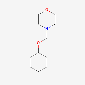 molecular formula C11H21NO2 B14325961 4-[(Cyclohexyloxy)methyl]morpholine CAS No. 110254-45-0