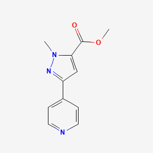 B1432597 methyl 1-methyl-3-(pyridin-4-yl)-1H-pyrazole-5-carboxylate CAS No. 1511343-77-3