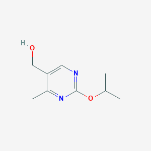 molecular formula C9H14N2O2 B1432598 [4-甲基-2-(丙烷-2-氧基)嘧啶-5-基]甲醇 CAS No. 1551478-52-4