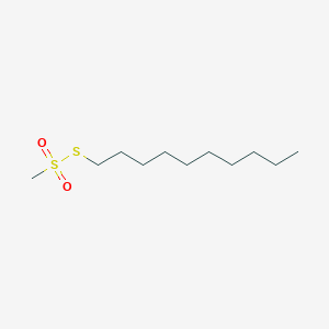 molecular formula C11H24O2S2 B014326 1-甲基磺酰基硫代癸烷 CAS No. 190852-38-1