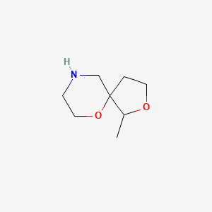 molecular formula C8H15NO2 B1432600 1-甲基-2,6-二氧杂-9-氮杂螺[4.5]癸烷 CAS No. 1548239-15-1