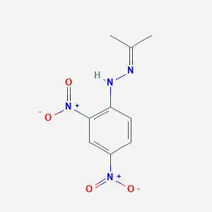 molecular formula C9H10N4O4 B143261 2-丙酮，(2,4-二硝基苯基)腙 CAS No. 1567-89-1