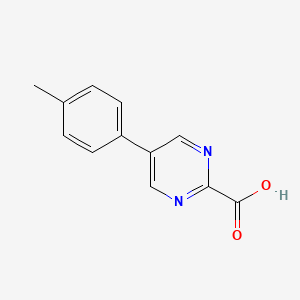 molecular formula C12H10N2O2 B1432622 5-(4-甲基苯基)嘧啶-2-羧酸 CAS No. 1780960-98-6