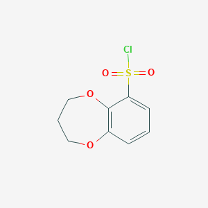 molecular formula C9H9ClO4S B1432624 3,4-二氢-2H-1,5-苯并二噁英-6-磺酰氯 CAS No. 1049731-09-0