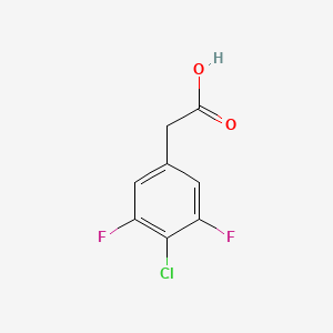 molecular formula C8H5ClF2O2 B1432626 4-氯-3,5-二氟苯乙酸 CAS No. 1000566-17-5