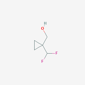 molecular formula C5H8F2O B1432627 [1-(二氟甲基)环丙基]甲醇 CAS No. 1314402-08-8