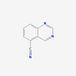 molecular formula C9H5N3 B1432628 5-氰基喹唑啉 CAS No. 1231761-02-6